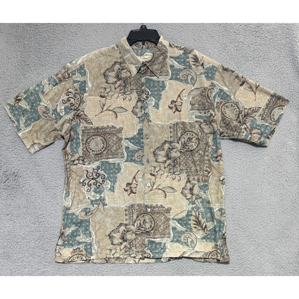 Vintage Made in USA Tori Richard Honolulu button short sleeve shirt Mens Large